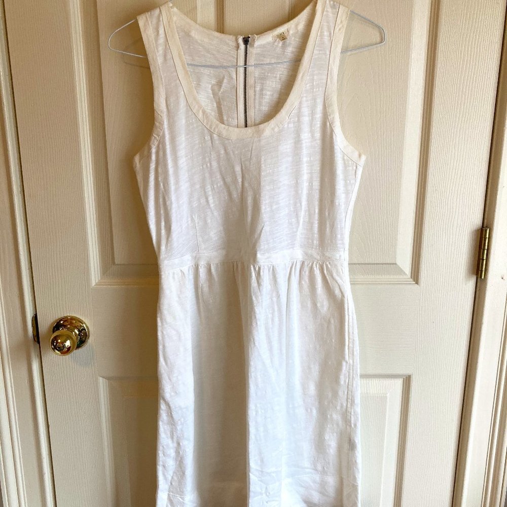 J. Crew White Sundress